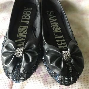 SAM & LIBBY black/blue shoes